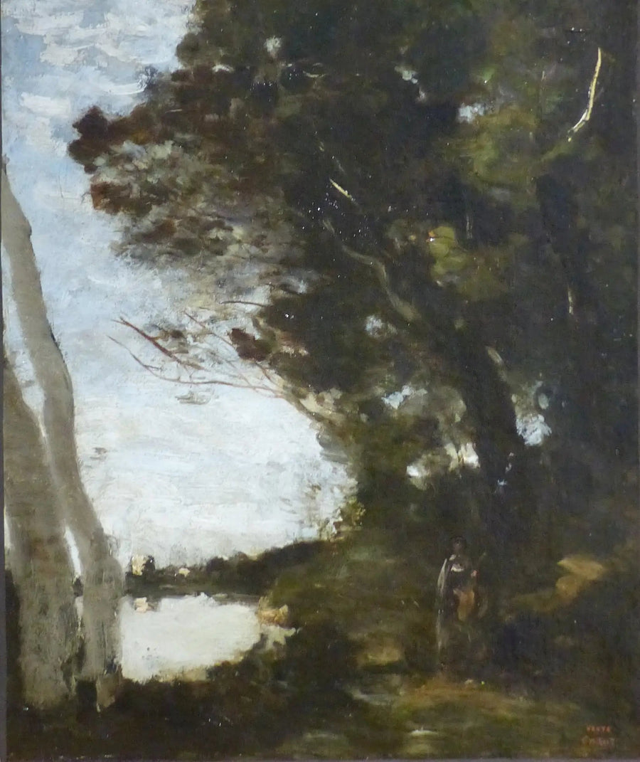 Museu sob árvores - Jean-Baptiste Camille Corot