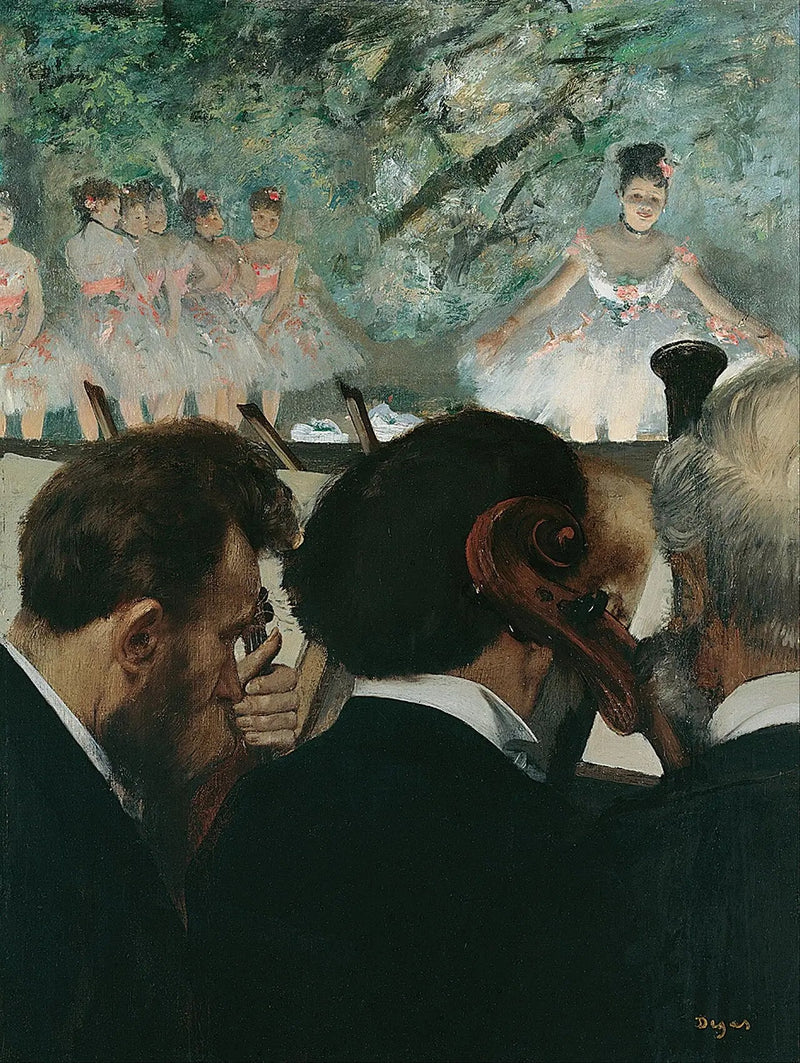 Músicos na orquestra - Edgar Degas