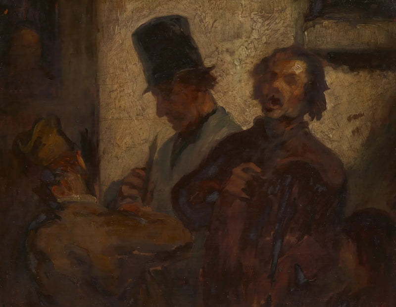 Músicos de rua - Honoré Daumier
