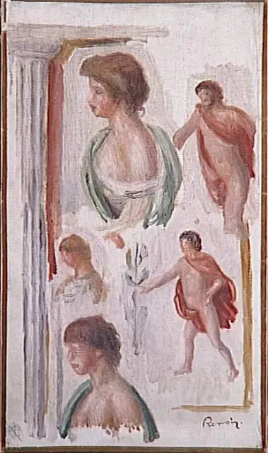 Mitologia, personagens de tragédia antiga - Pierre-Auguste Renoir