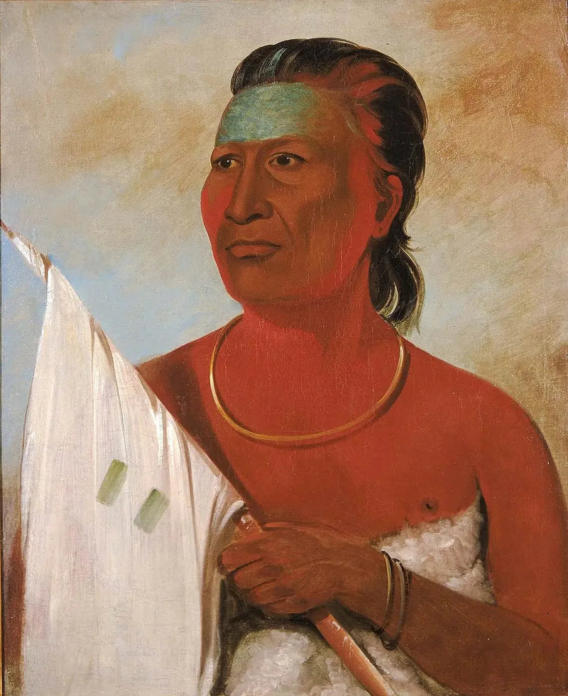 Náh-pope, Sopa, conselheiro de Black Hawk - George Catlin