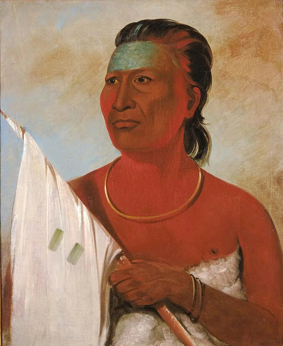 Náh-pope, Sopa, conselheiro de Black Hawk - George Catlin