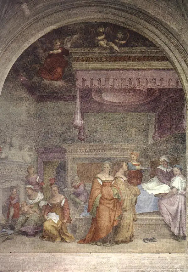 Nascimento da Virgem - Andrea del Sarto