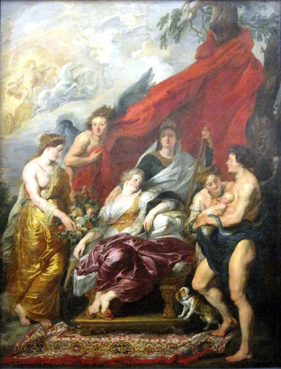 Nascimento de Luís XIII em Fontainebleau em 27 de setembro de 1601 - Peter Paul Rubens