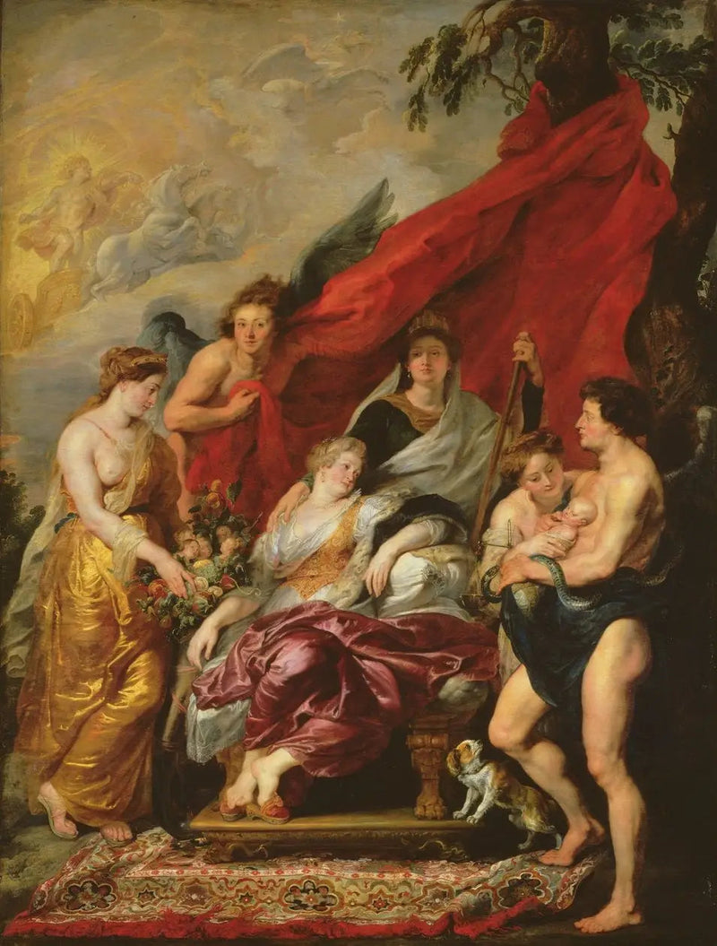Nascimento de Luís XIII - Peter Paul Rubens