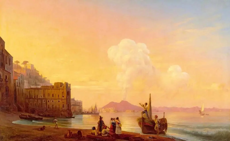 Nápoles com um poeta entre os pescadores - Ivan Aïvazovski