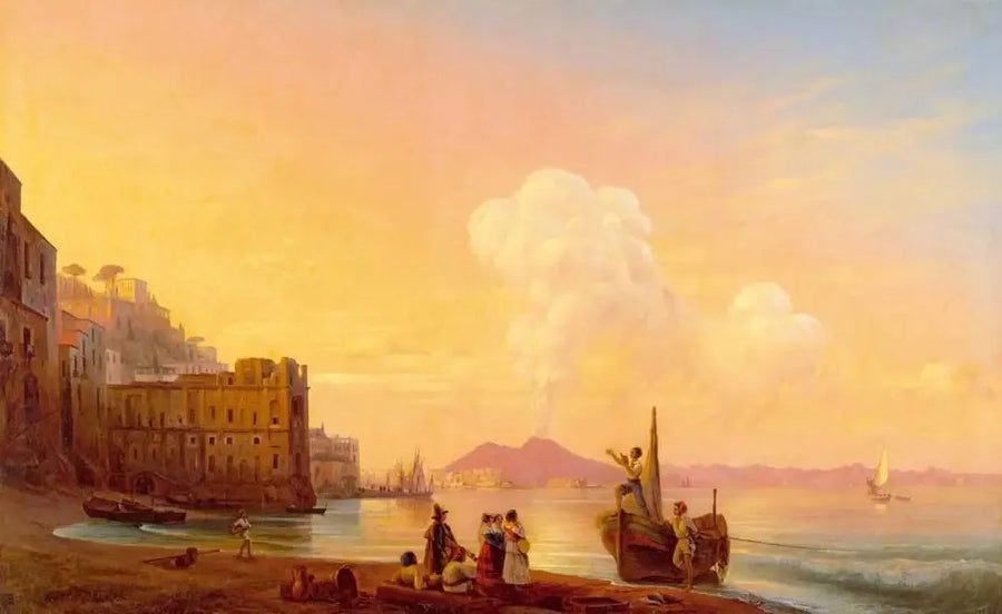 Nápoles com um poeta entre os pescadores - Ivan Aïvazovski