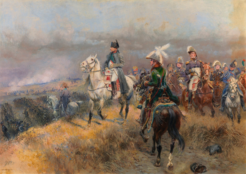 Napoleón e as tropas - Édouard Detaille
