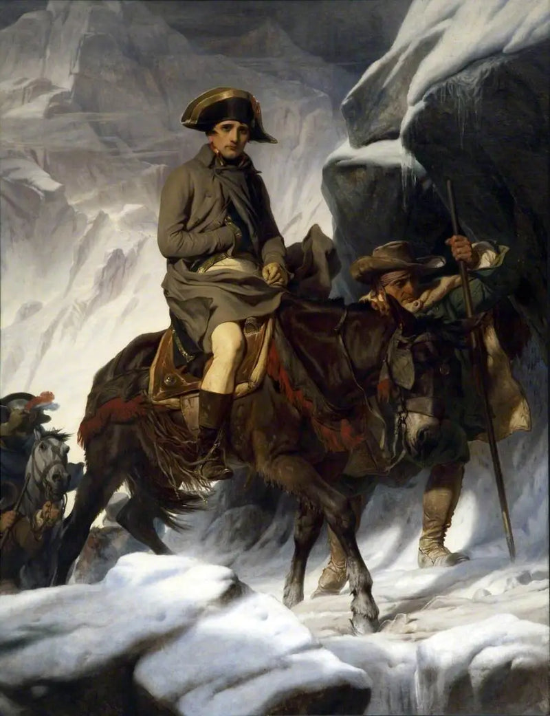 Napoleão atravessando os Alpes - Paul Delaroche