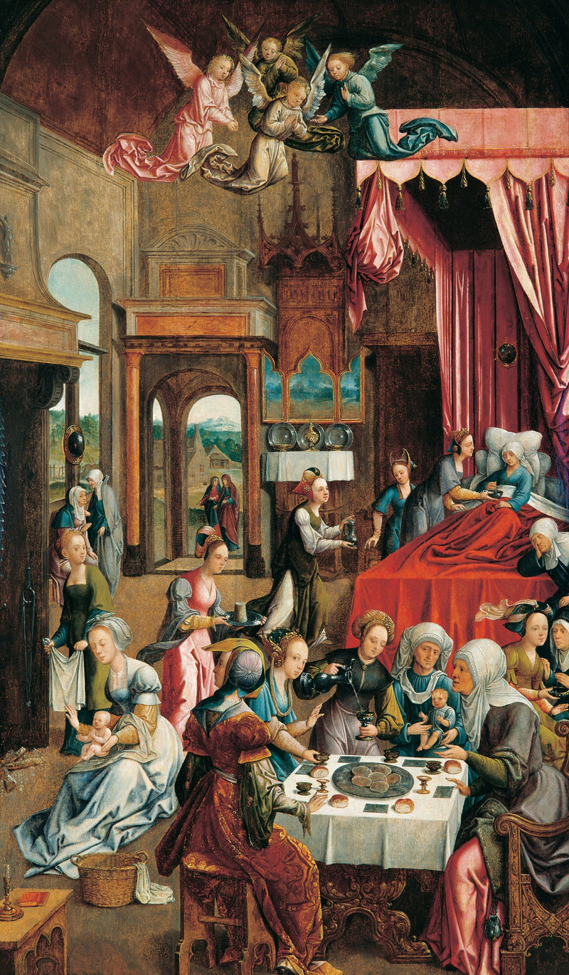 Natividade da Virgem - Jacob Cornelisz van Oostsanen