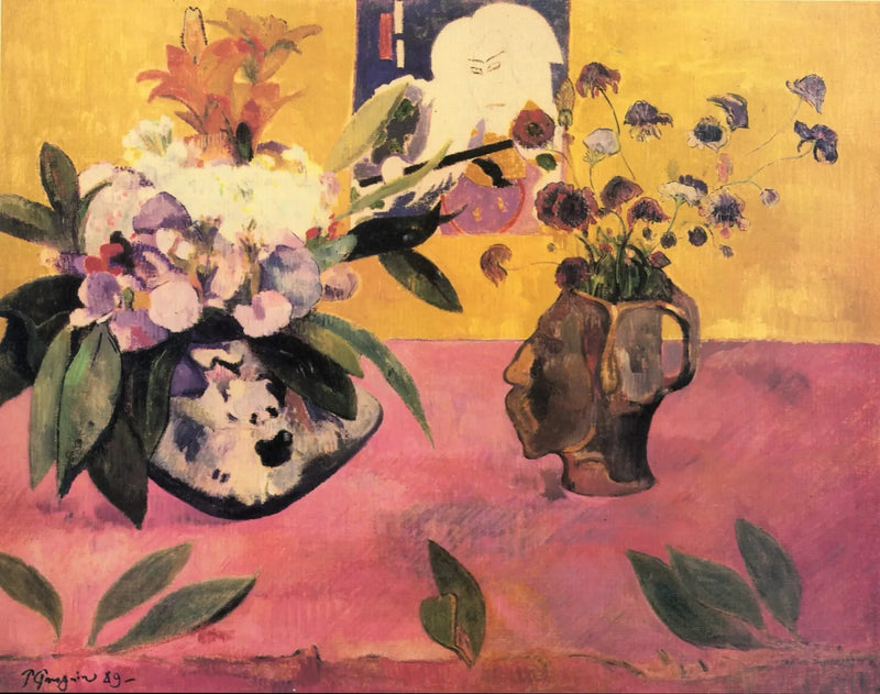 Natureza morta com gravura japonesa - Paul Gauguin
