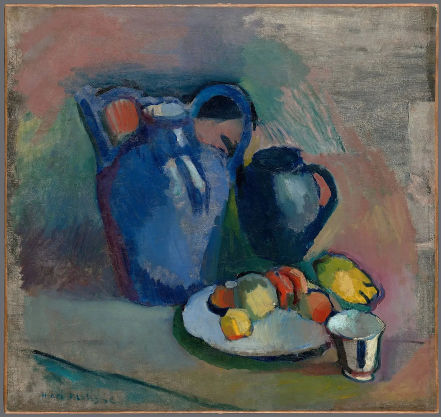 Natureza morta com jarra azul - Henri Matisse