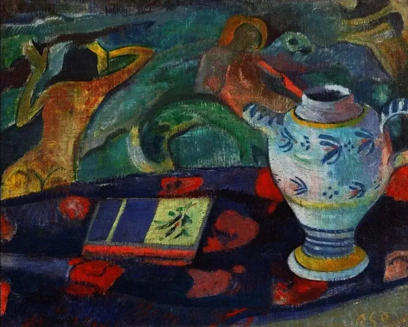 Natureza morta com a jarra de Quimper - Paul Gauguin