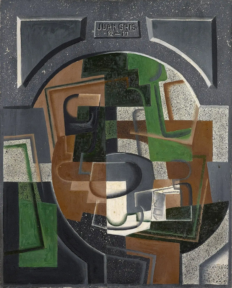 Natureza morta com placa - Juan Gris