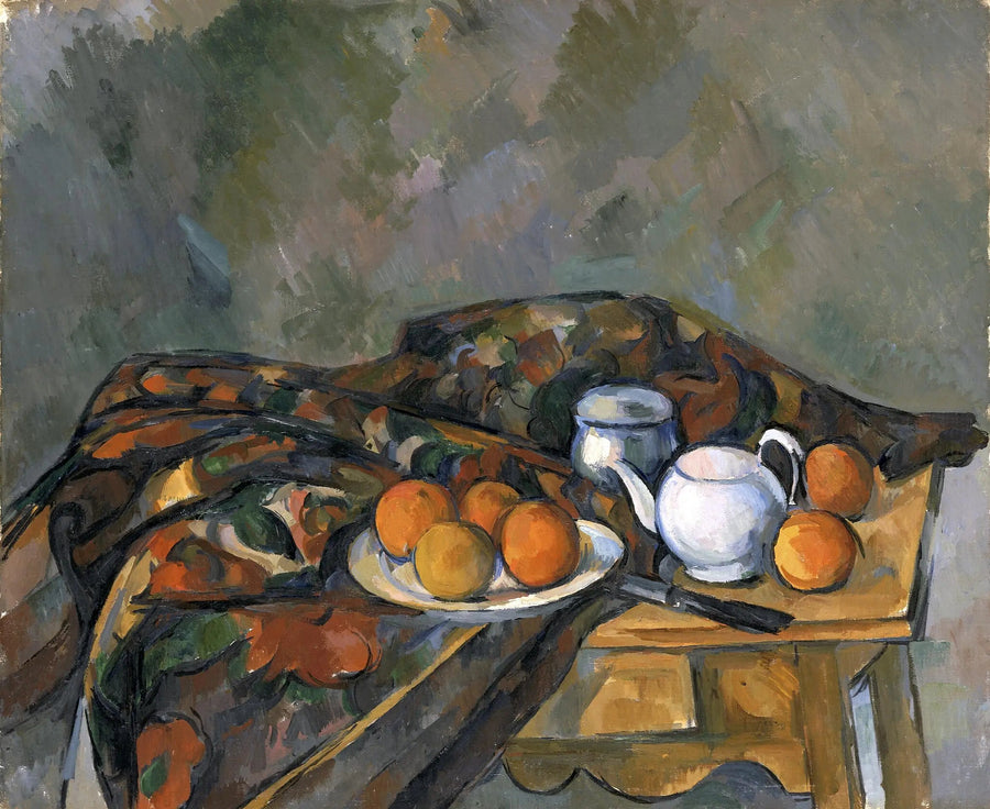 Natureza morta com bule de chá - Paul Cézanne