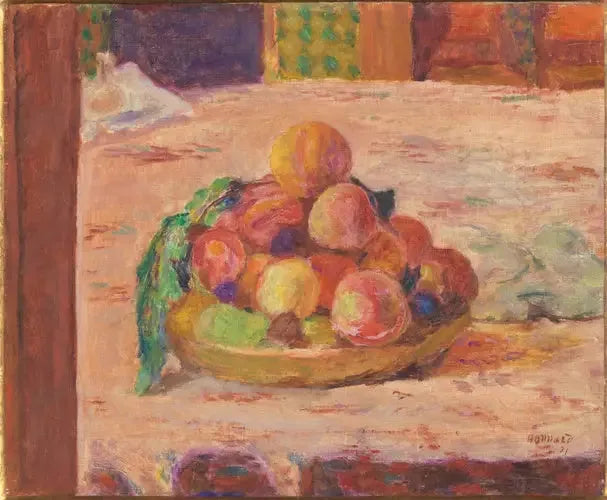 Natureza morta: prato e frutas - Pierre Bonnard