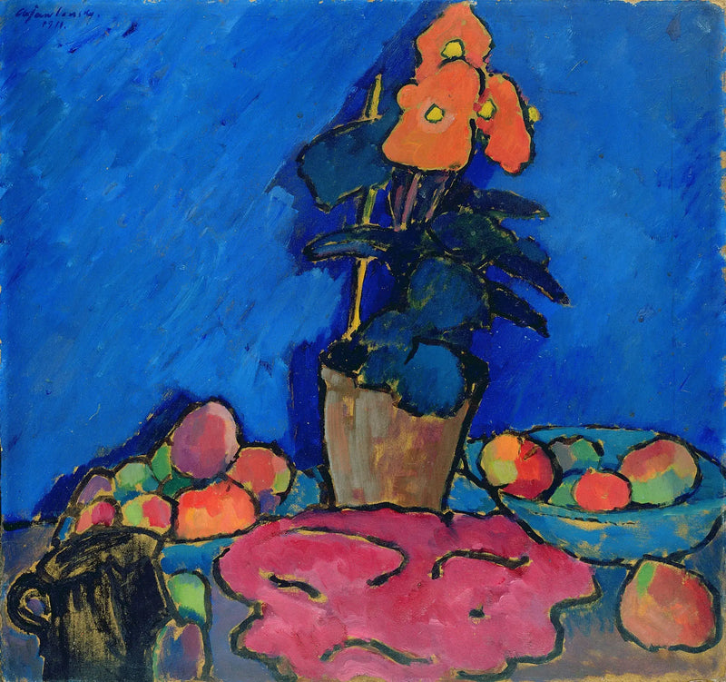Natureza morta com begônia - Alexej von Jawlensky