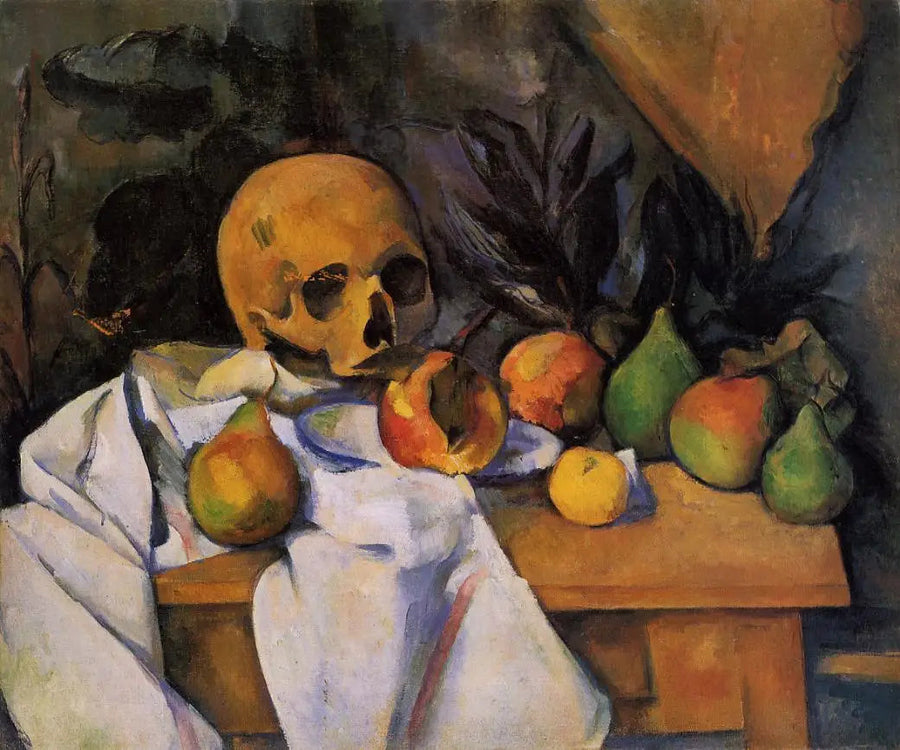 Natureza morta com crânio - Paul Cézanne
