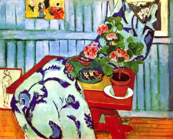 Natureza morta com gerânio - Henri Matisse