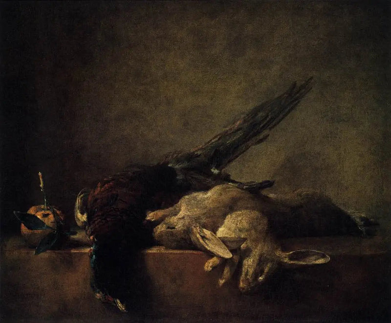 Natureza morta com caça - Jean Simeón Chardin