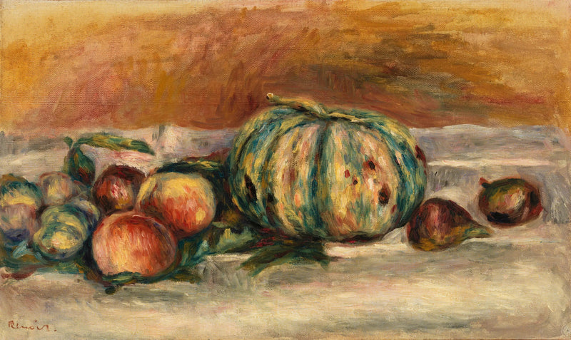 Natureza morta com melão - Pierre-Auguste Renoir