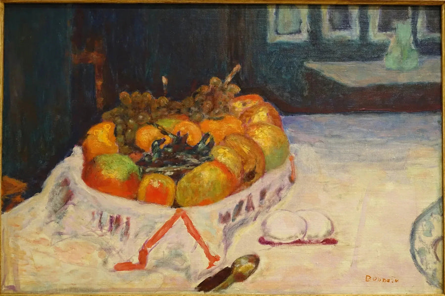 Natureza morta com cesta de frutas - Pierre Bonnard