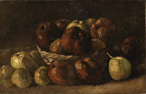 Natureza morta com cesta de maçãs - Vincent van Gogh