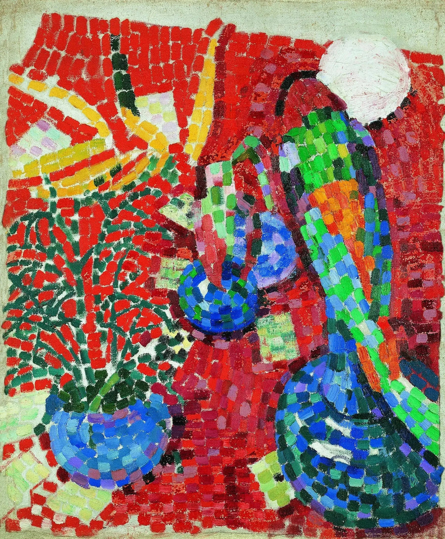 Natureza morta com papagaio - Robert Delaunay