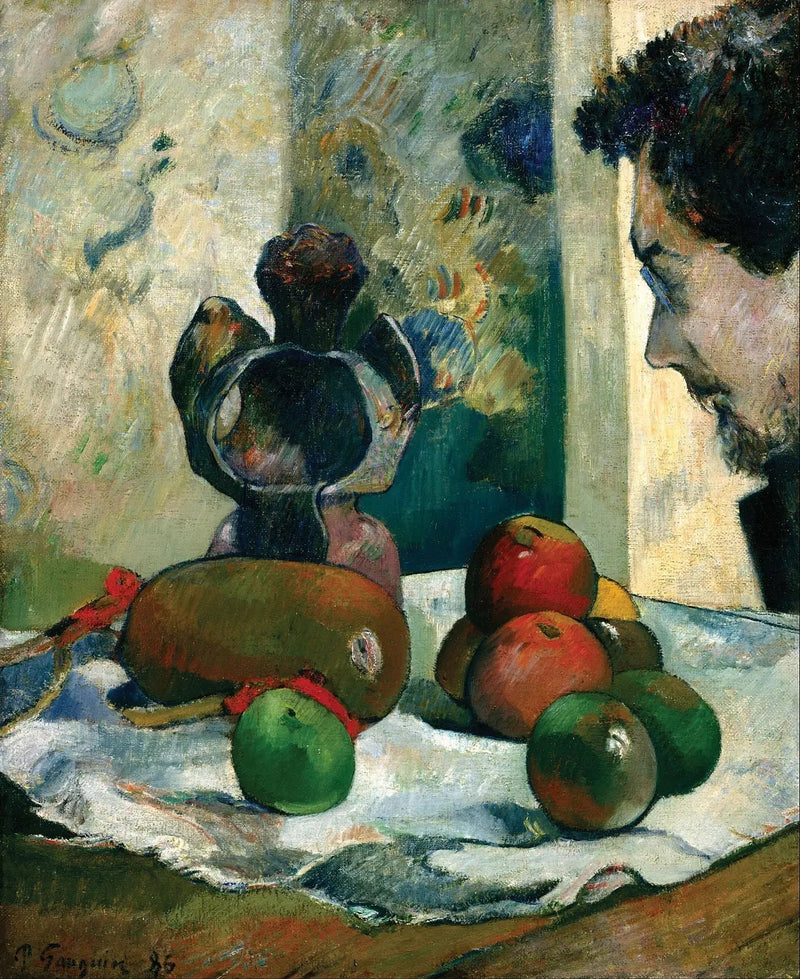 Natureza morta com perfil de Laval - Paul Gauguin