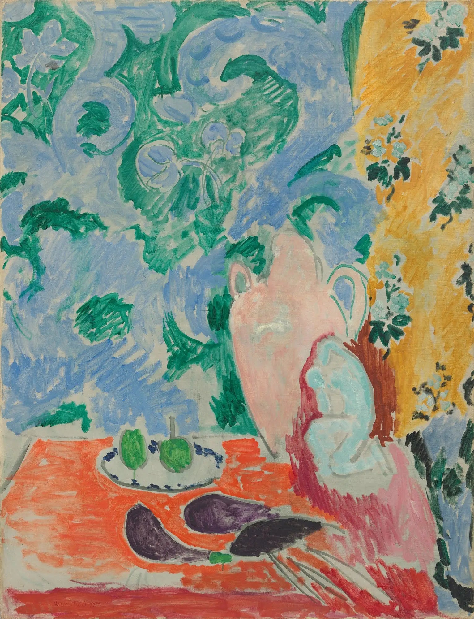 Reproduction du tableau « Nature morte aux aubergines - Henri Matisse » par Alpha Reproduction en peinture à l’huile