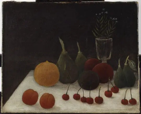 Natureza morta com cerejas - Henri Rousseau