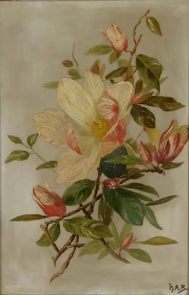 Natureza morta com flores. - H. A. Brendekilde