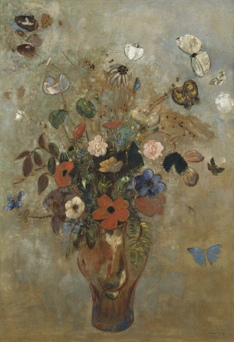 Natureza morta com flores - Odilon Redon