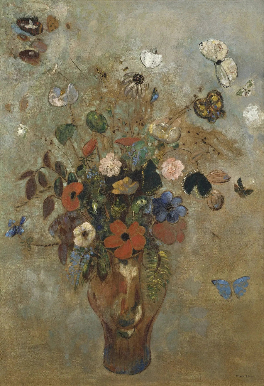 Natureza morta com flores - Odilon Redon