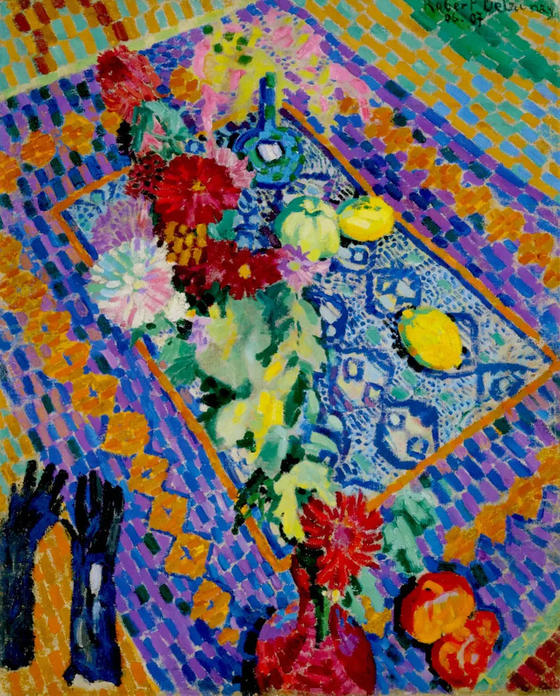 Natureza morta com luvas - Robert Delaunay