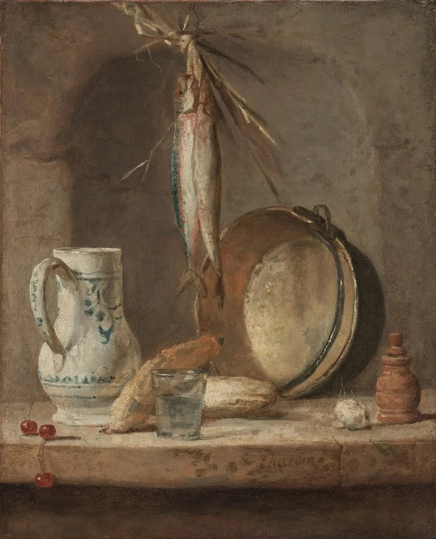 Natureza morta com arenques - Jean Simeón Chardin