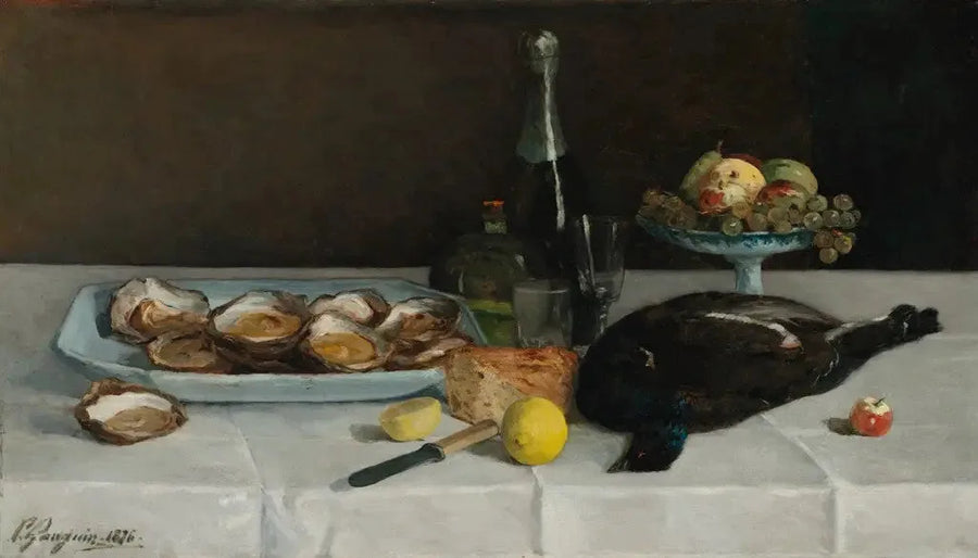 Natureza morta com ostras - Paul Gauguin