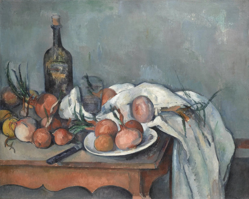 Natureza morta com cebolas - Paul Cézanne