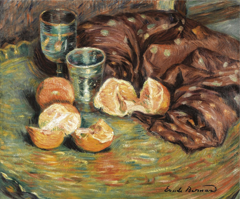 Natureza morta com laranjas - Émile Bernard