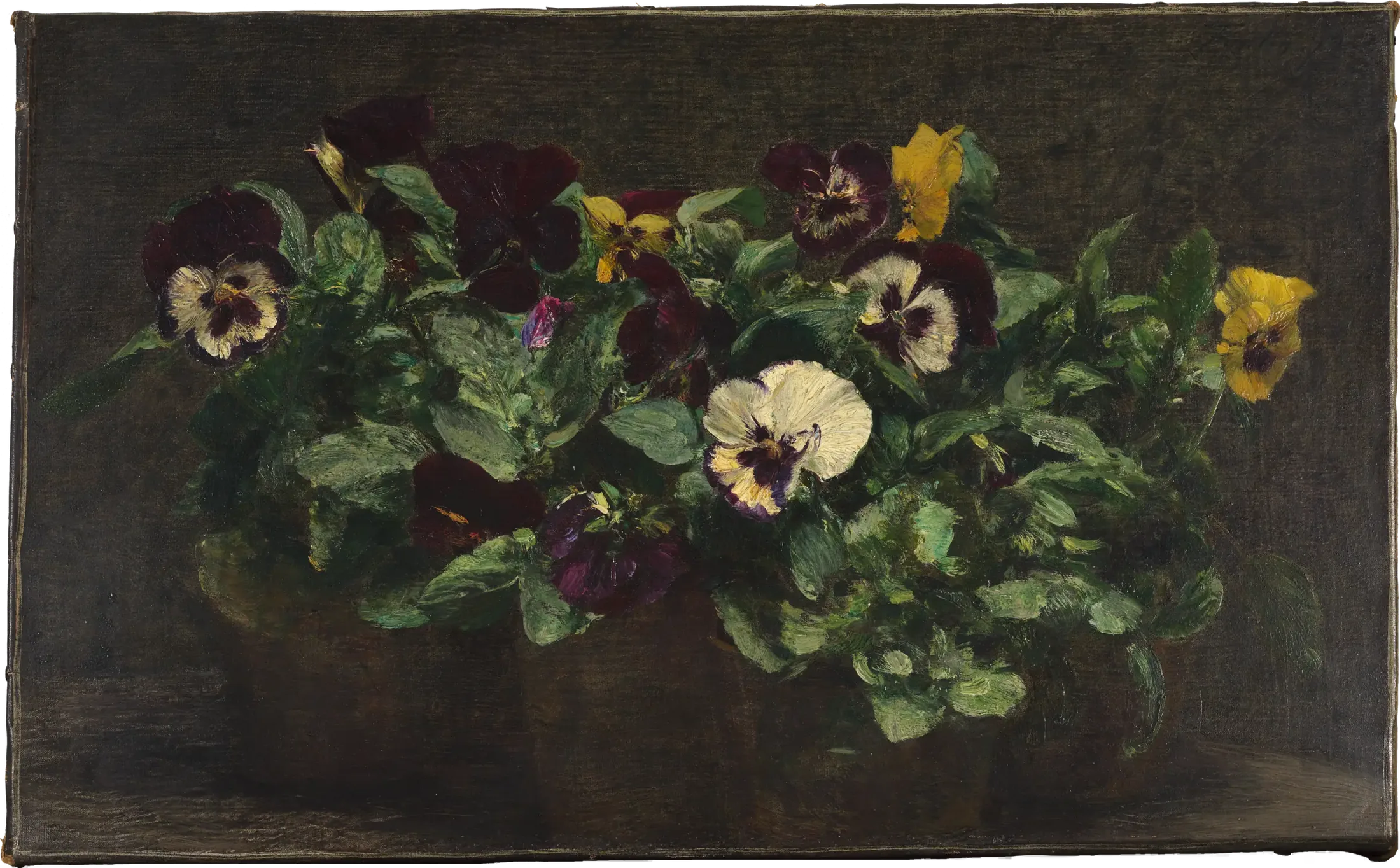 Nature morte aux pensées - Henri Fantin-Latour image 1 tableau peint à l’huile sur toile