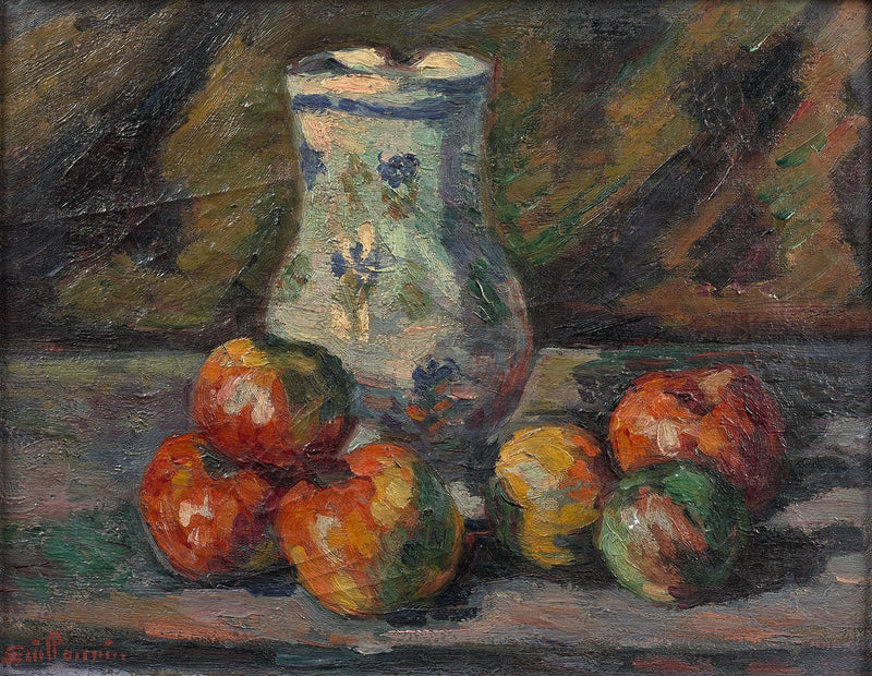 Natureza morta com maçãs - Armand Guillaumin