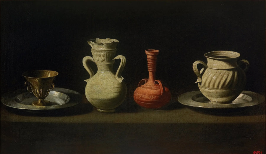 Natureza morta com quatro vasos - Francisco de Zurbarán