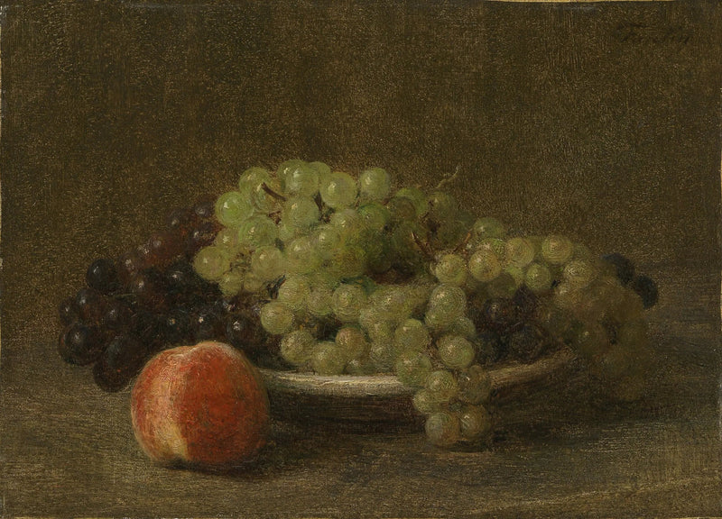 Natureza morta com uvas e pêssego - Henri Fantin-Latour