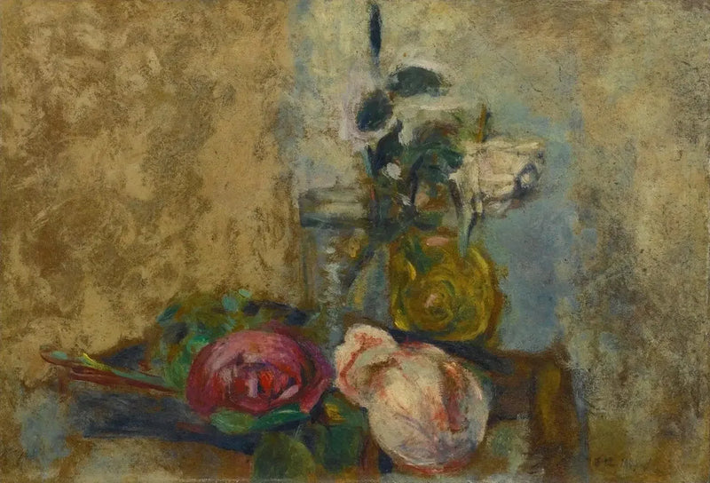Natureza Morta com Rosas - Édouard Vuillard