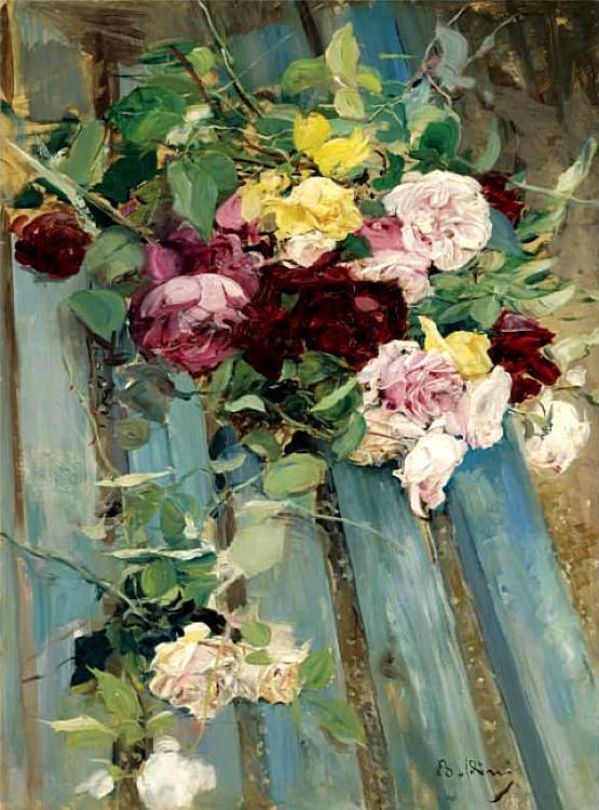 Natureza morta com rosas - Giovanni Boldini