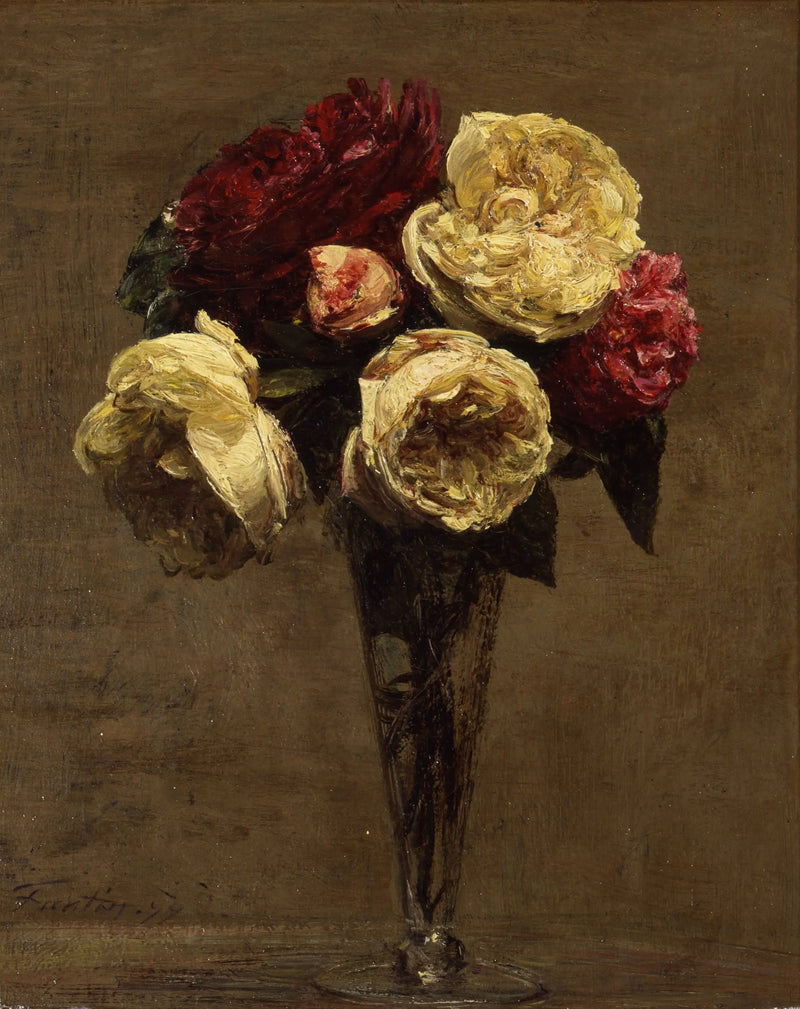 Natureza morta com rosas - Henri Fantin-Latour