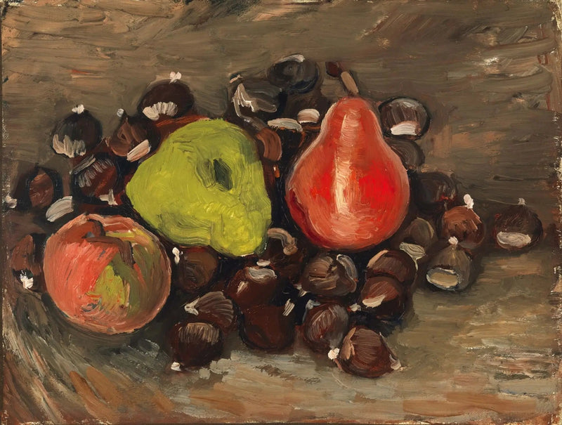 Natureza morta com frutas e castanhas - Vincent van Gogh