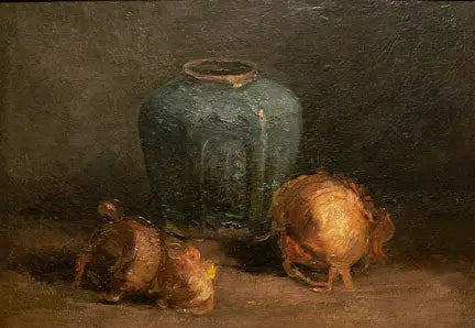 Natureza morta com pote de gengibre e cebolas - Vincent van Gogh