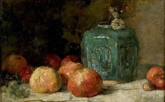 Natureza morta com pote de gengibre e maçãs - Vincent van Gogh