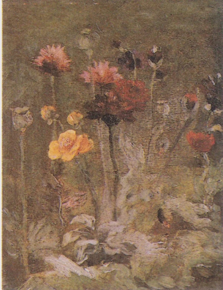 Natureza morta com escabiosa e ranúnculo - Vincent van Gogh